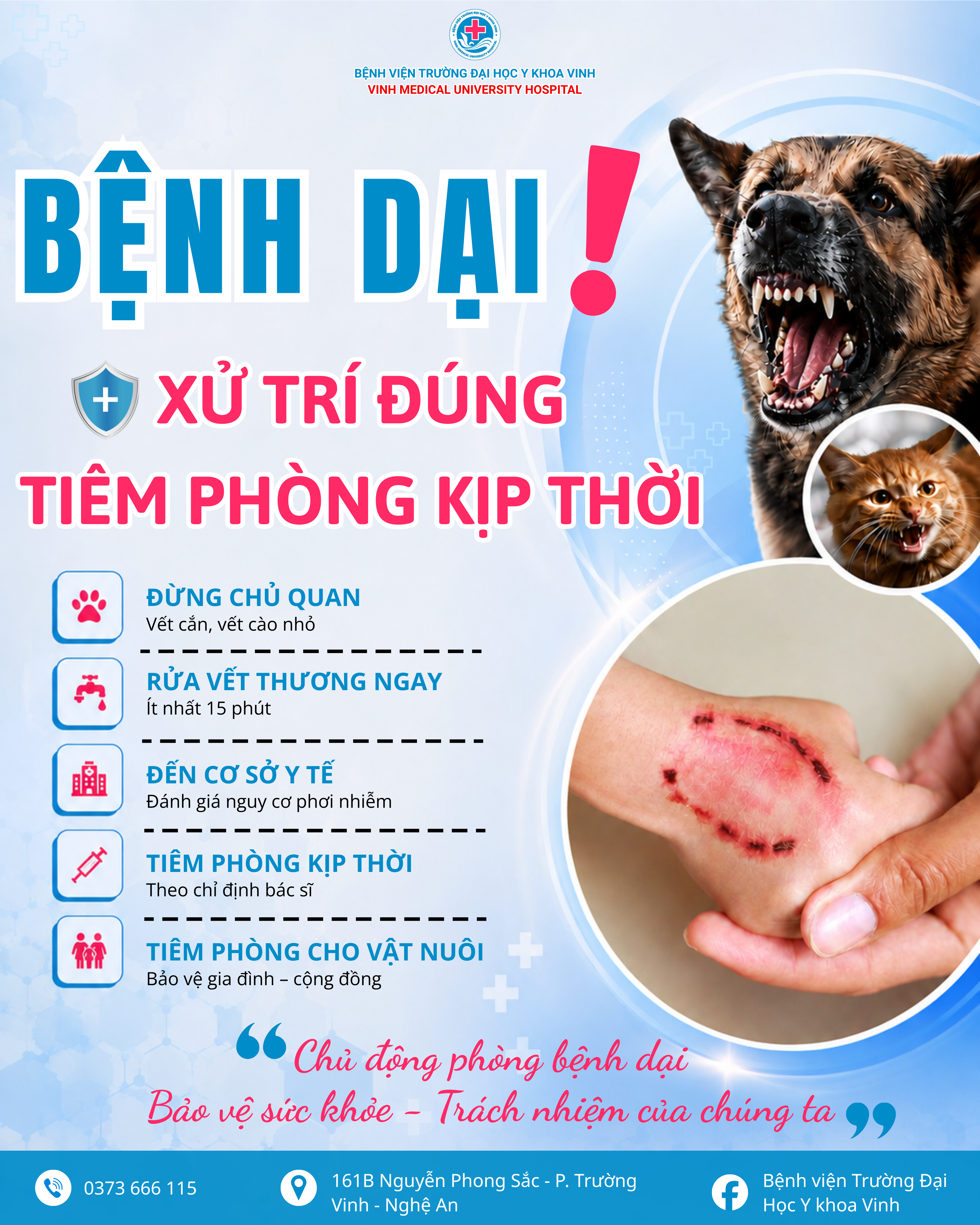 Bệnh dại: Nguy hiểm nhưng hoàn toàn có thể phòng ngừa